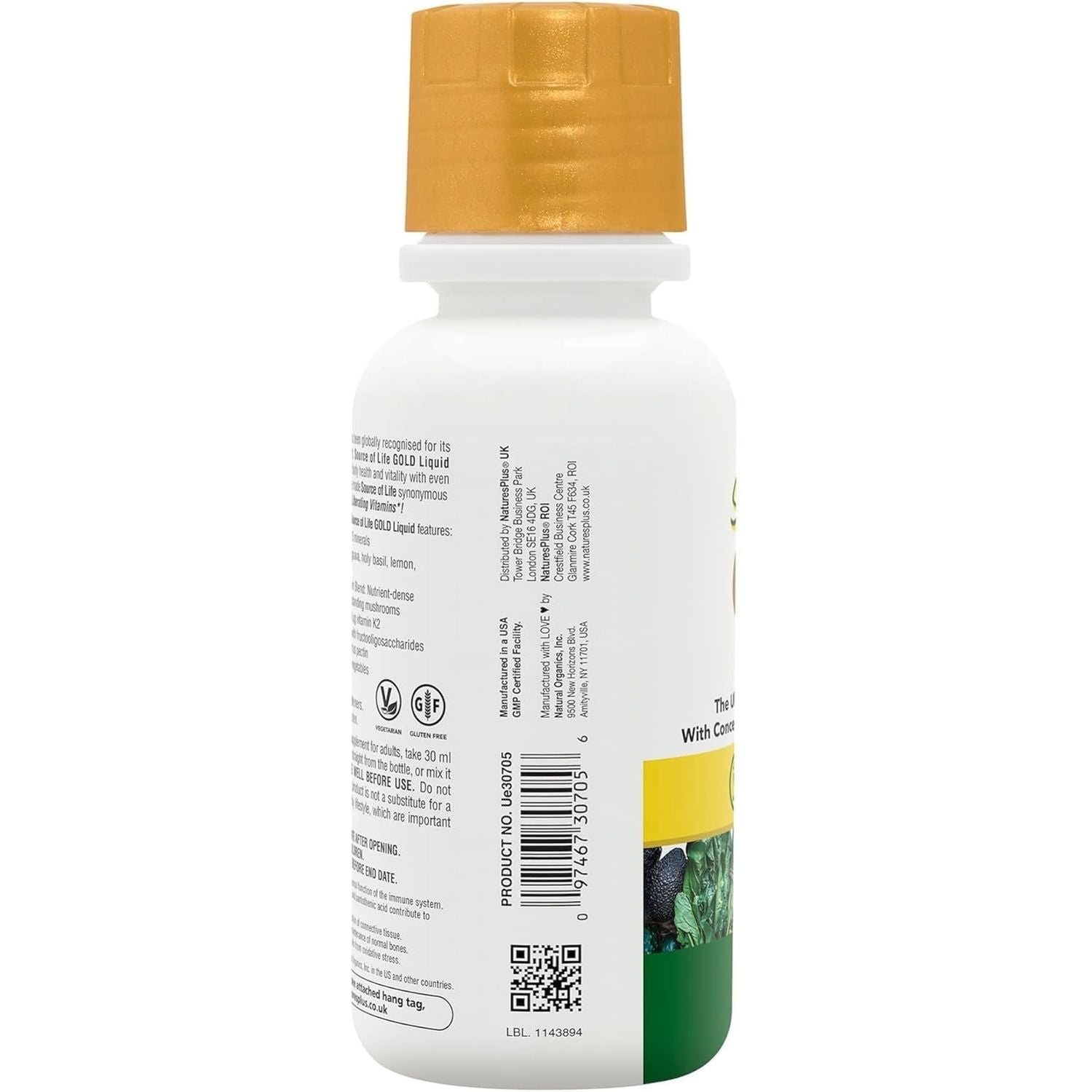 Naturesplus Source of Life Gold Liquid 236Ml - High Potency Food Based Multivitamin and Mineral - Energy and Immune Support - Vegetarian, Gluten Free