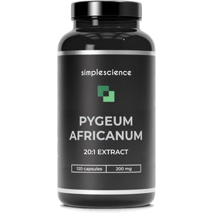 PYGEUM AFRICANUM 4,000MG Equivalent | 120 Capsules | 200MG of 20:1 Extract | 13% Phytosterols | Lab Tested | Prostate Health Supplement | 100% Natural and Non-Gmo