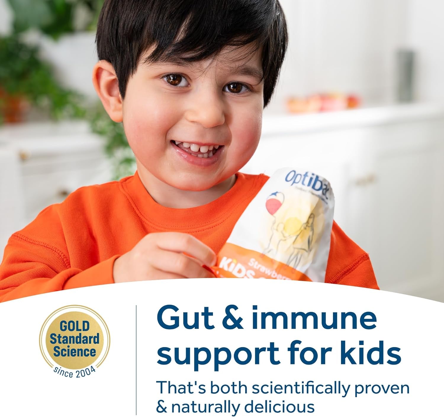 Optibac Kids Probiotic with Vitamin D & Calcium for Immune System Support & Gut Health and 2 Billion Bacterial Cultures - 30 Vegan Gummies