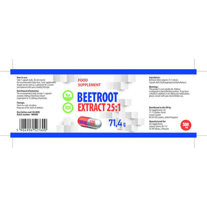 Hepatica Beetroot 12,500Mg | 25:1 Extract (500Mg) | 120 Vegan Capsules | High Strength Nitric Oxide Booster for Energy & Stamina Health | 3Rd Party Lab Tested