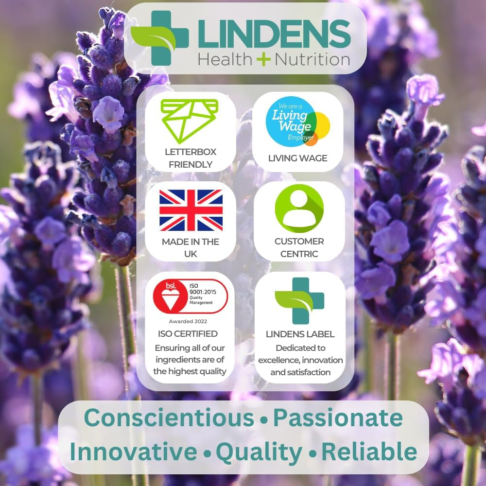 Lindens - Pro Bio Live plus Dietary Fibre - 90 Capsules - UK Made - Lactobacillus Acidophilus, 1.5 Billion CFU with Psyllium Husk & Inulin, Healthy Digestion - Letterbox Friendly, Vegan