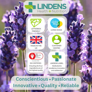 Lindens - Pro Bio Live plus Dietary Fibre - 90 Capsules - UK Made - Lactobacillus Acidophilus, 1.5 Billion CFU with Psyllium Husk & Inulin, Healthy Digestion - Letterbox Friendly, Vegan