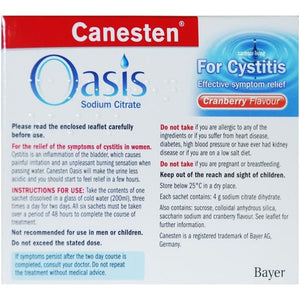 Canesten Oasis for Cystitis Cranberry Flavour 6 Sachets