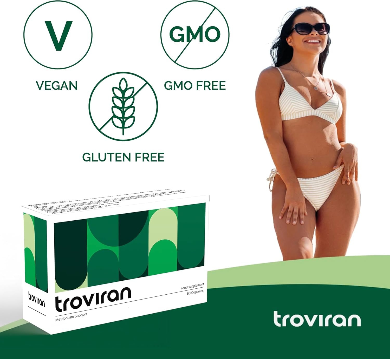 Troviran Metabolism Support Formula, 60 Capsules, Vegan and Gluten Free