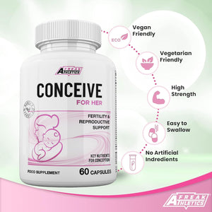 Conceive for Her 60 Capsules Women'S Fertility Supplement - Vitamins & Minerals plus Key Nutrients