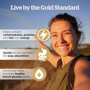 Solgar Chromium Picolinate 200 Μg Vegetable Capsules - Pack of 90 - High Absorption Rate - Supports a Healthy Metabolism and Blood Glucose Level - Vegan and Gluten Free Gold