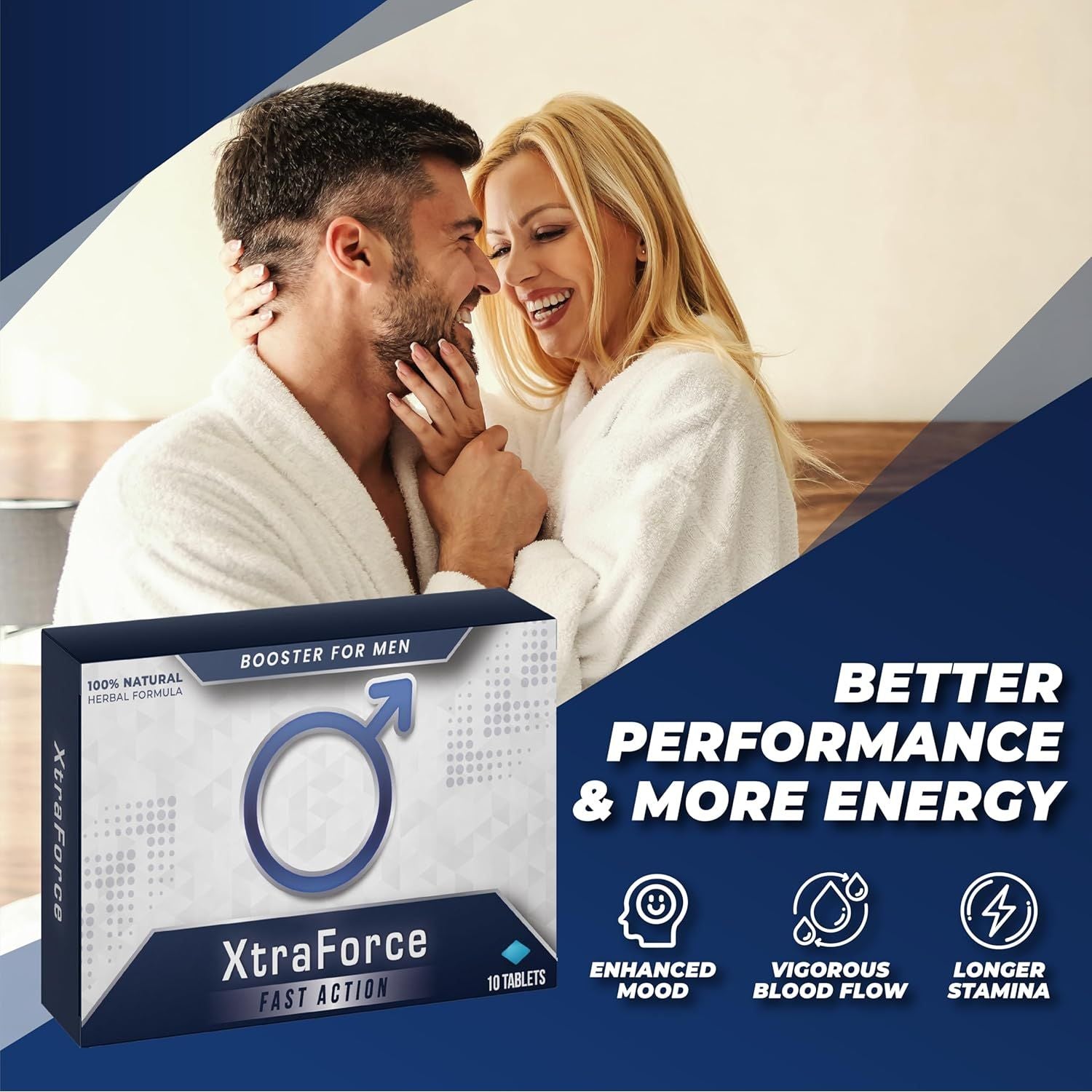 Xtraforce | Fast Action | 10 Tablets | Ginseng | Manufactured in the UK