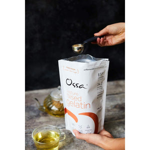 Ossa Bovine Gelatin Powder – 100% Natural, Pasture-Raised Beef Gelatine | Unflavoured Protein Powder with Collagen & Amino Acids | Keto, Paleo & Gut Health Support | 400G
