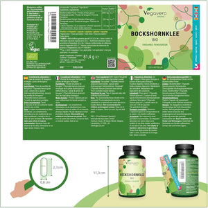 Vegavero Organic Fenugreek High Strength 2900 Mg | Lactation Supplement | 4:1 Extract and Powder | 120 Capsules | Vegan