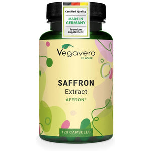 Vegavero Saffron Supplement 90 Mg | High Strength Saffran Extract | 120 Capsules | Premium Crocus Sativus | NO Additives, Lab-Tested | Vegan