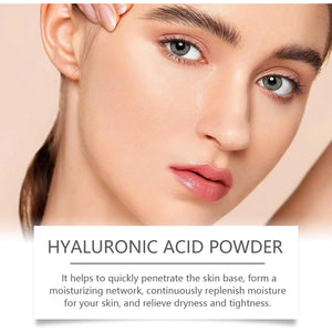 Acid Hyaluronic Powder,Water Soluble Hydrating Ingredient for Skin Moisture,Water-Soluble Firming Facial Serums Cosmetics,Micro Ingredients Hyaluronic Acid Powder, Skin Moisturising Support
