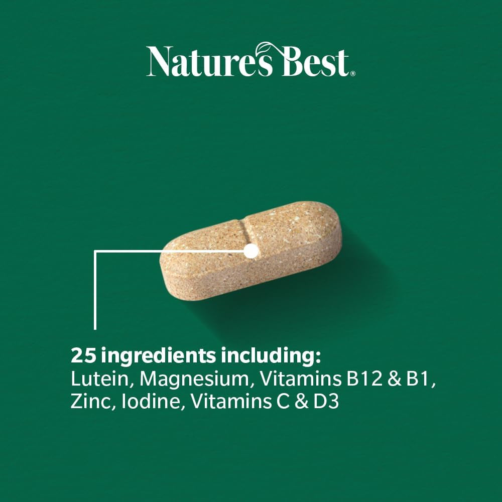 Nature'S Best Multi-Max Man 50+ Multivitamin - Targeted Support with Vitamin D, B and Magnesium for Energy & Cognitive Health for Men over 50 - UK Made - 90 Tablets (3 Months' Supply)