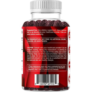 Vitamatic Tart Cherry with Celery Seed Gummies - 4000 Mg Serving - Powerful Uric Acid Cleanse for Joint Comfort, Healthy Sleep Cycles & Muscle Recovery