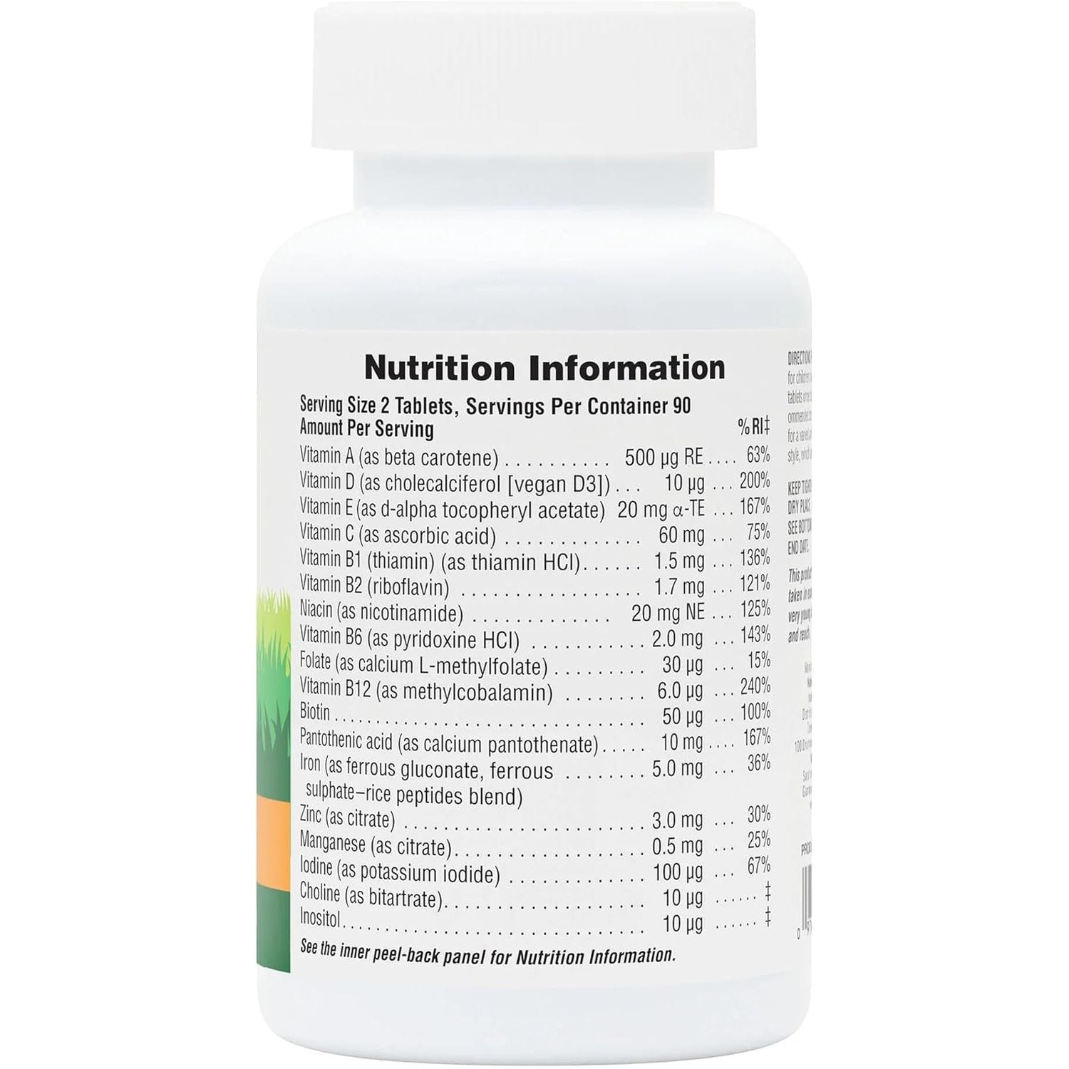 Naturesplus Animal Parade Children’S Multivitamin Assorted Flavours - Plant Based, Vegan Chewable Multivitamin for Kids - Gluten Free - 90 Animal Shaped Tablets