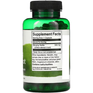 Swanson - Stinging Nettle Root | Herbal Support for Prostate and Joint Health | 500Mg Capsules - 100 Count