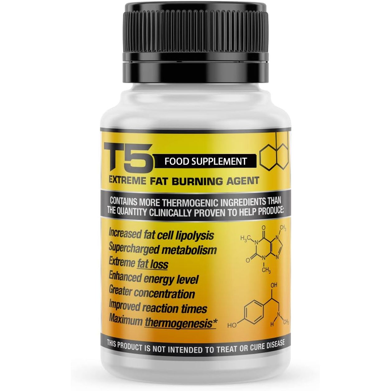 Official T5 Fat Burners : Strongest Legal Slimming/Weight Loss/Diet Pills for Women & Men (60 Capsules / 2 Month Supply)