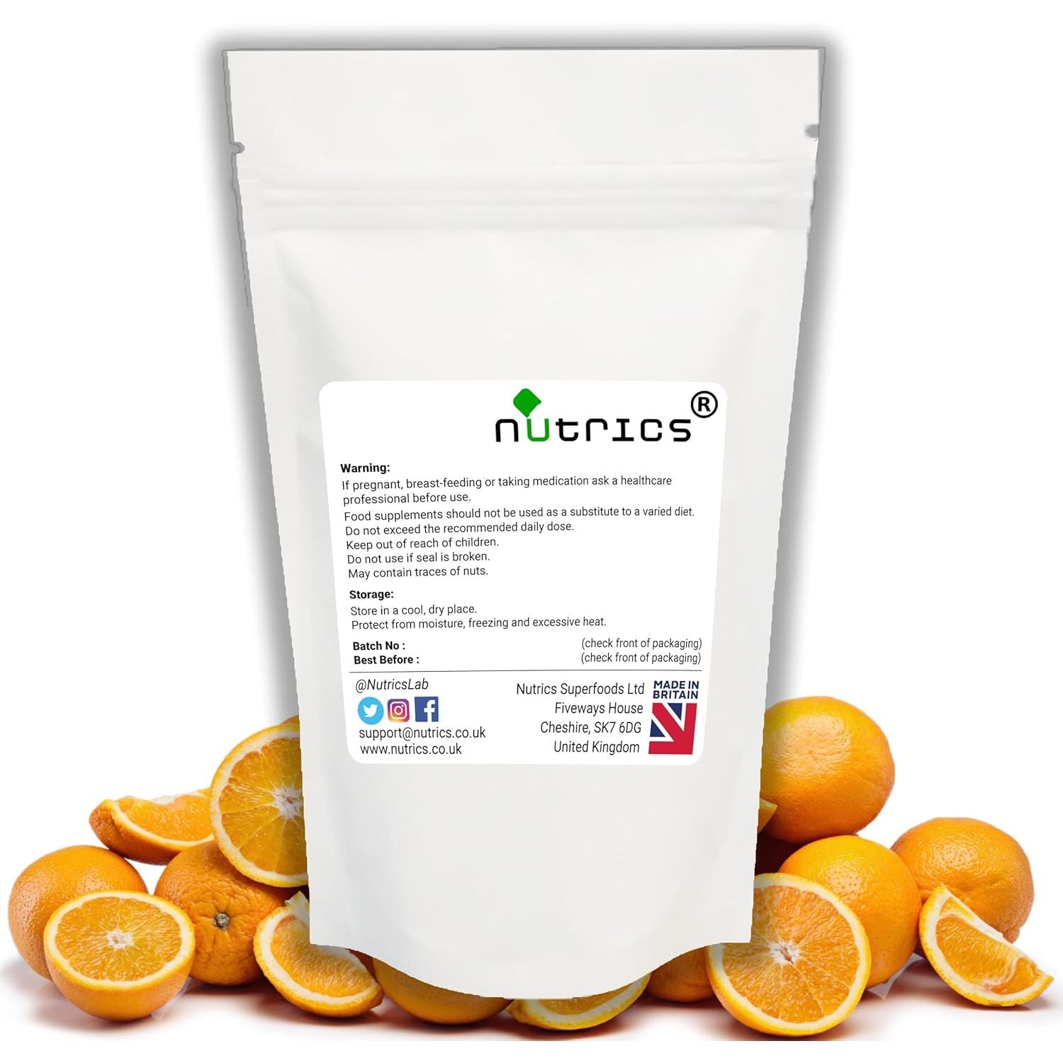Nutrics® D Limonene 750Mg Natural Citrus Peel 90 V Capsules (1 Month Supply) - Free from Fillers, Binders & Bulking Agents - Suitable for Vegan Vegetarian