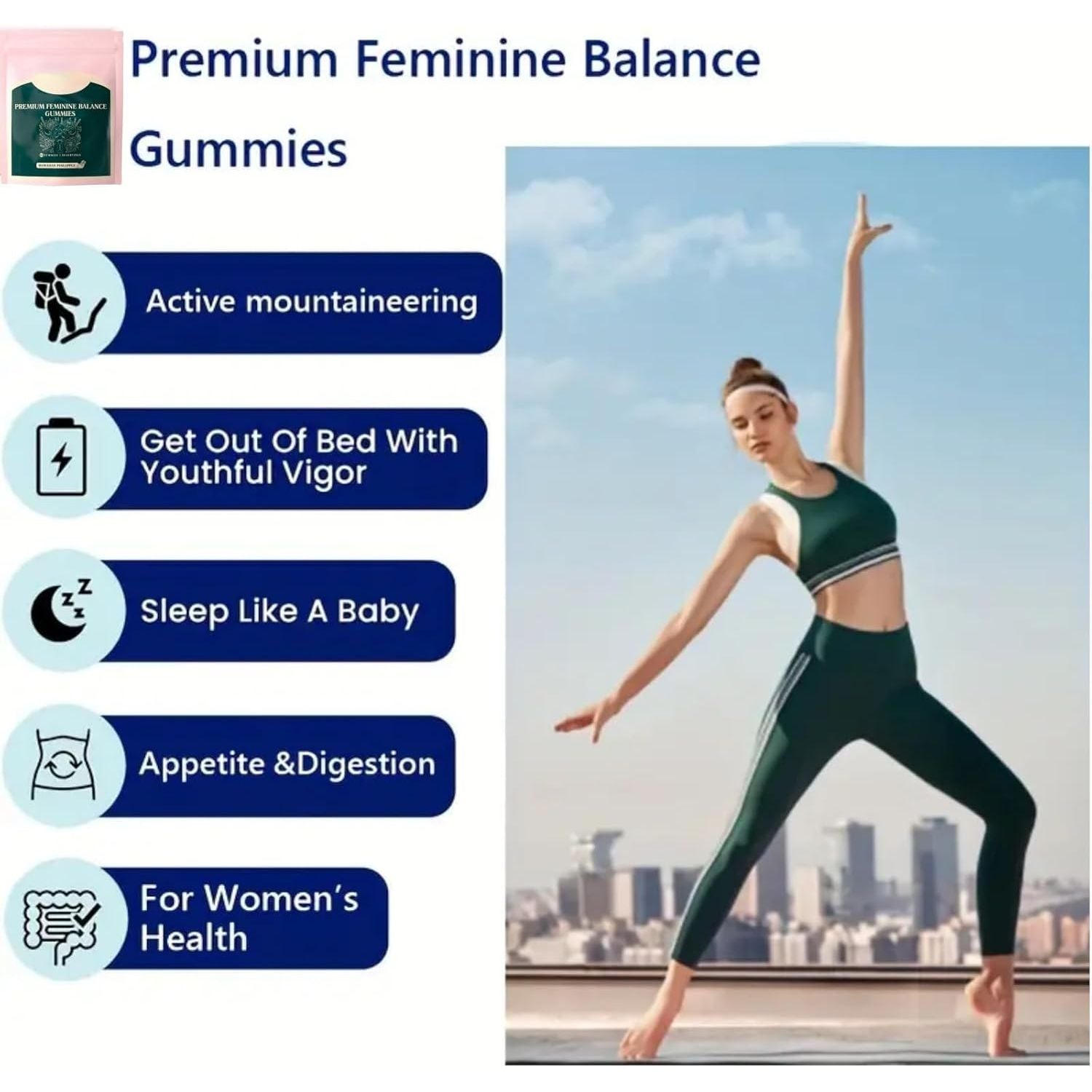 Feminine Balance Gummies,Collagen Gummies for Women,For Women of All Ages (1 Bag)