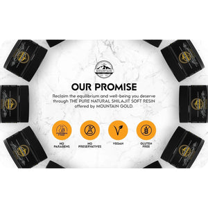 Shilajit Resin Mountain Gold Shilajit, Natural Himalayan Shilajit - 100% Pure Shilajit, Rich in Fulvic Acid 77%, 84+ Trace Minerals, Lab Tested, 600Mg Max Potency, Shilajit Pure, Vegan