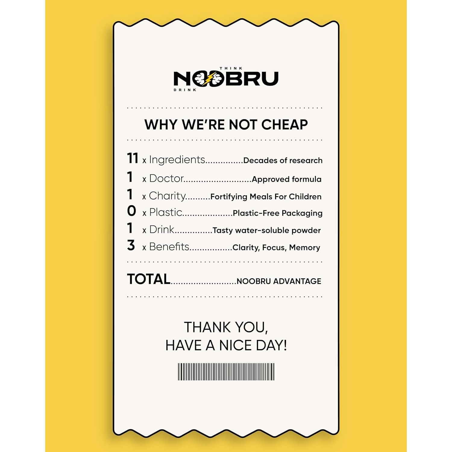 Noobru Аdvantage Nootropic - Delicious Nootropics Brain Supplement with 11 Active Ingredients - Natural Cognitive Enhancer - 20 Strawberry Lemonade Sachets - 1 Month Supply, 20 Count (Pack of 1)
