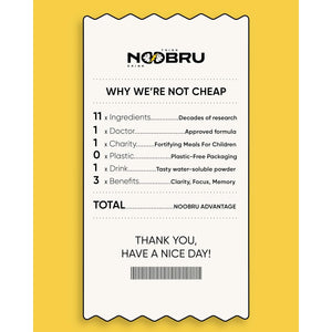 Noobru Аdvantage Nootropic - Delicious Nootropics Brain Supplement with 11 Active Ingredients - Natural Cognitive Enhancer - 20 Strawberry Lemonade Sachets - 1 Month Supply, 20 Count (Pack of 1)