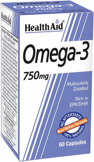 Healthaid Omega 3 750 Mg - 60 Capsules, (Pack of 1)