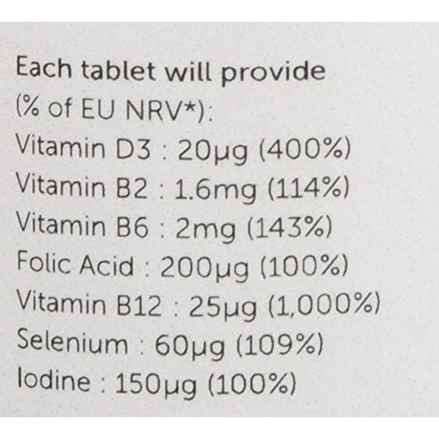 Veg1 Blackcurrant Multivitamins and Minerals Tablets - Pack of 180 Tablets