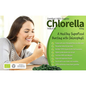 Chlorella Tablets | Organic | 300X500Mg | Natural Source of Protein | Mysuperfoods