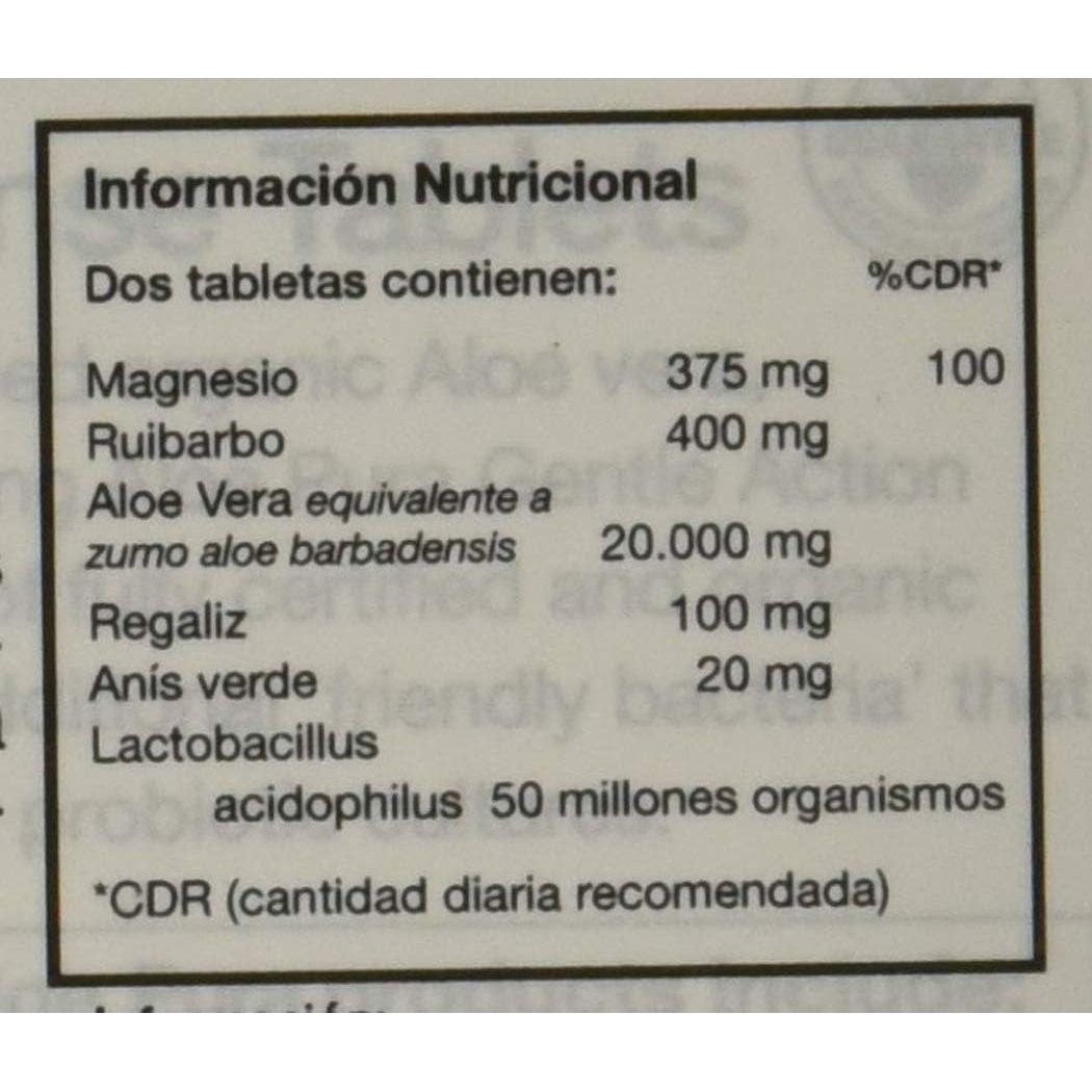 Aloe Pura Aloe Vera Gentle Action Complex Tablets , Natural , Vegetarian , Cruelty Free , Food Supplement, Botanical Blend , 30 Tablets