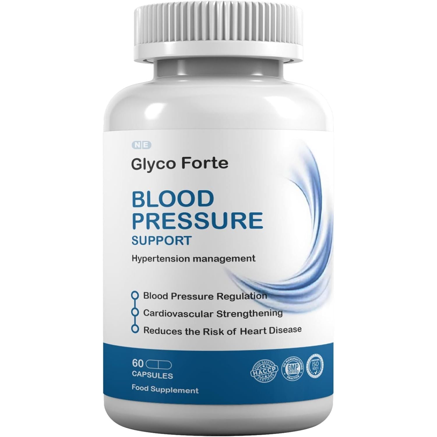 Glyco Forte Supports Blood Pressure, Blood Sugar Metabolism, Metabolic Health, Weight Management, 60 Capsules, 1 Capsule per Serving, 60 Servings