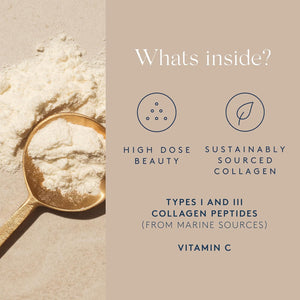 Dose & Co Marine Collagen Peptides with Vitamin C, Unflavoured - 221G Powder Supplement