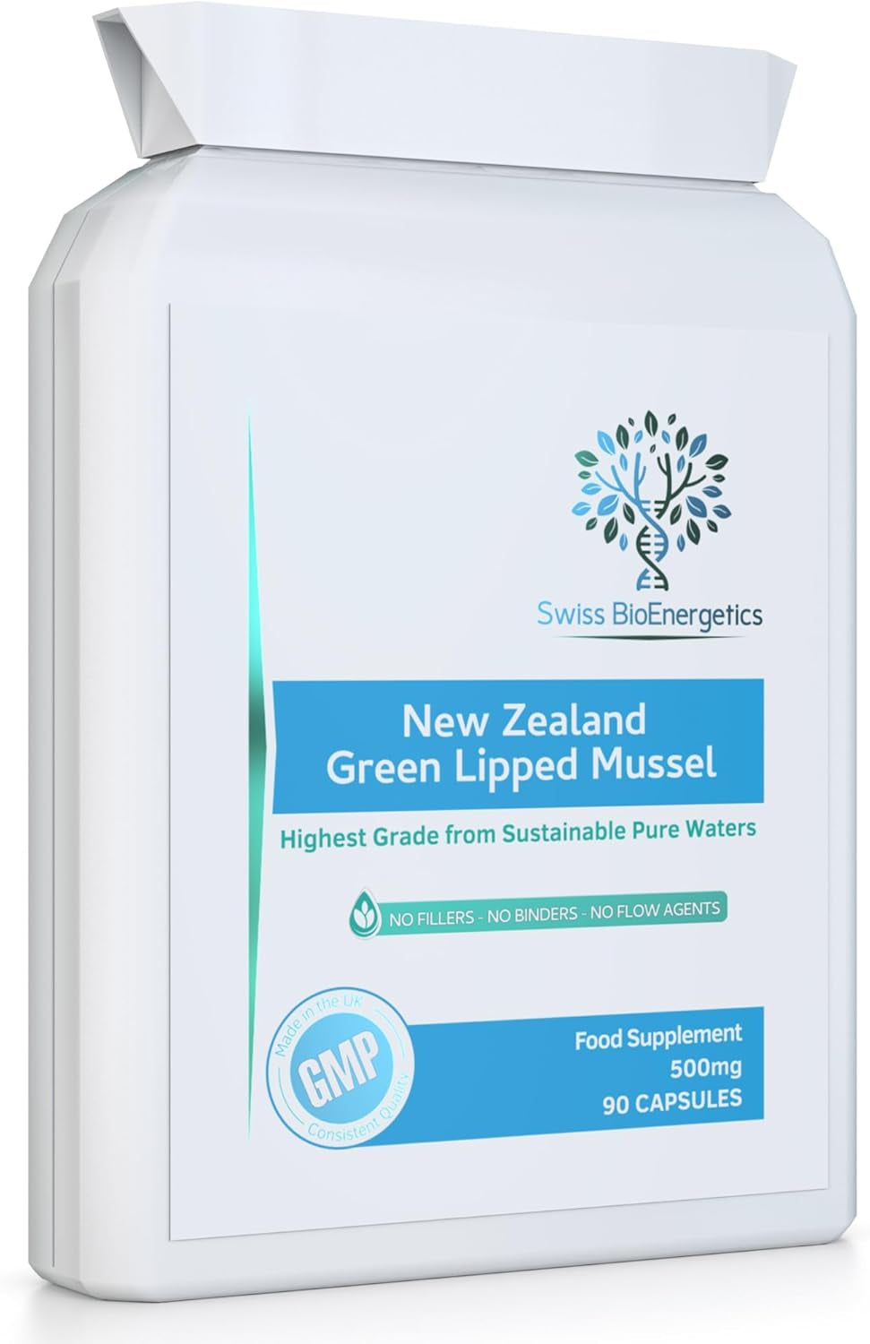 Green Lipped Mussel 500Mg 90 Capsules – Sustainably Sourced from Pure New Zealand Waters, Expertly Extracted Using CO2 – No Mixers – No Binders – No Fillers