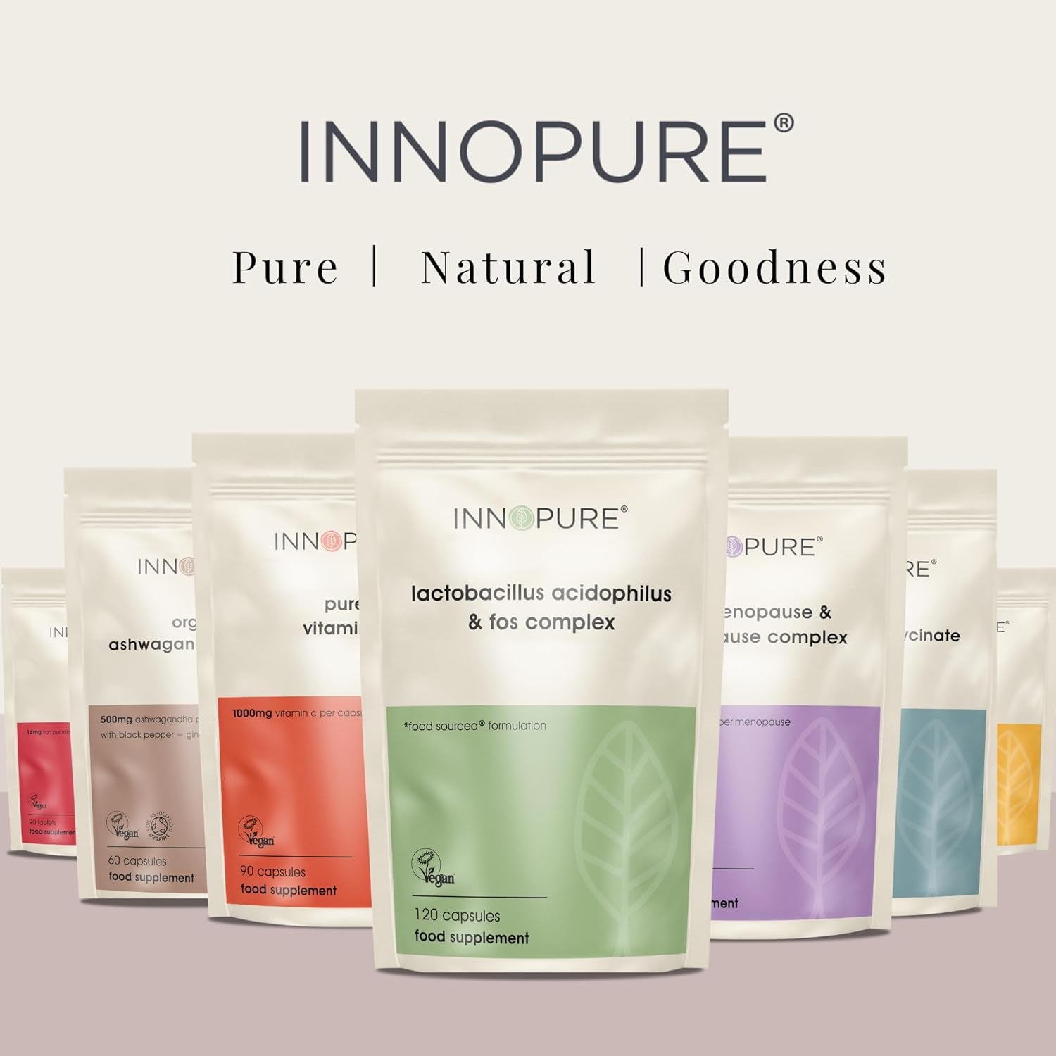 INNOPURE Acidophilus Probiotic & Prebiotic Supplements 120 Capsules (Pure-Fill) No Fillers or Binders - Lactobacillus Acidophilus Complex for Gut & Digestive Health, 5 Billion CFU - UK Made