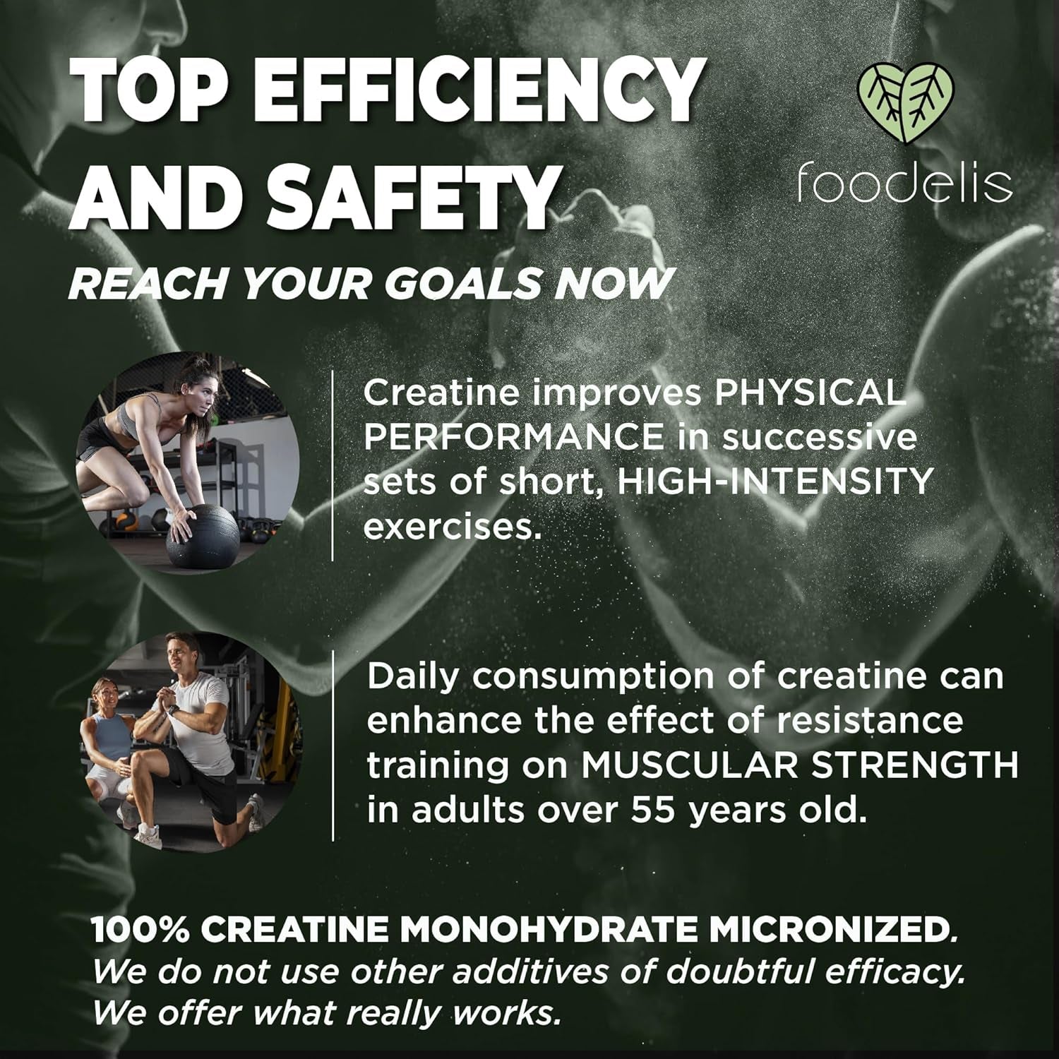 Pure Creatine Monohydrate Powder 300 Grams Unflavoured Micronised, 100 Servings, 3.3 + Months Pre Workout or Post Recovery Powder Muscle Growth Supplements Gym for Men & Women Vegan Scoop Included