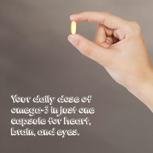 Vegan Omega 3 Supplement - High Strength 325Mg DHA + 150Mg EPA per Capsule - 1 Capsule a Day - Supports Heart, Brain, Joint Health - Plant-Based Omega 3 from Algae Oil - 2 Months Supply