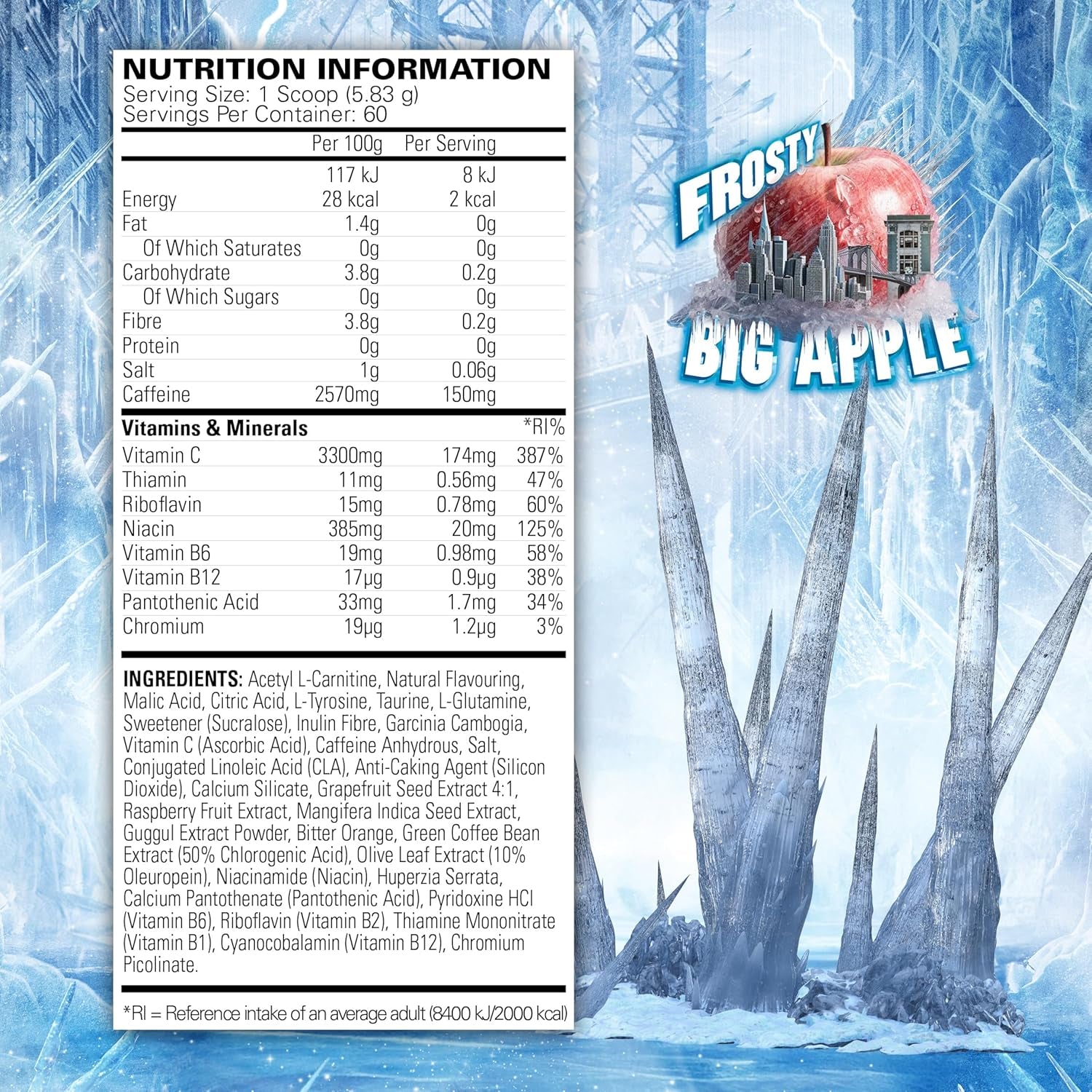 Ehplabs X Ghostbusters Frozen Empire: Oxyshred Thermogenic Pre Workout Powder & Shredding Supplement. Clinically Proven with Acetyl L Carnitine, Energy Boost Drink - Frosty Big Apple, 60 Serve