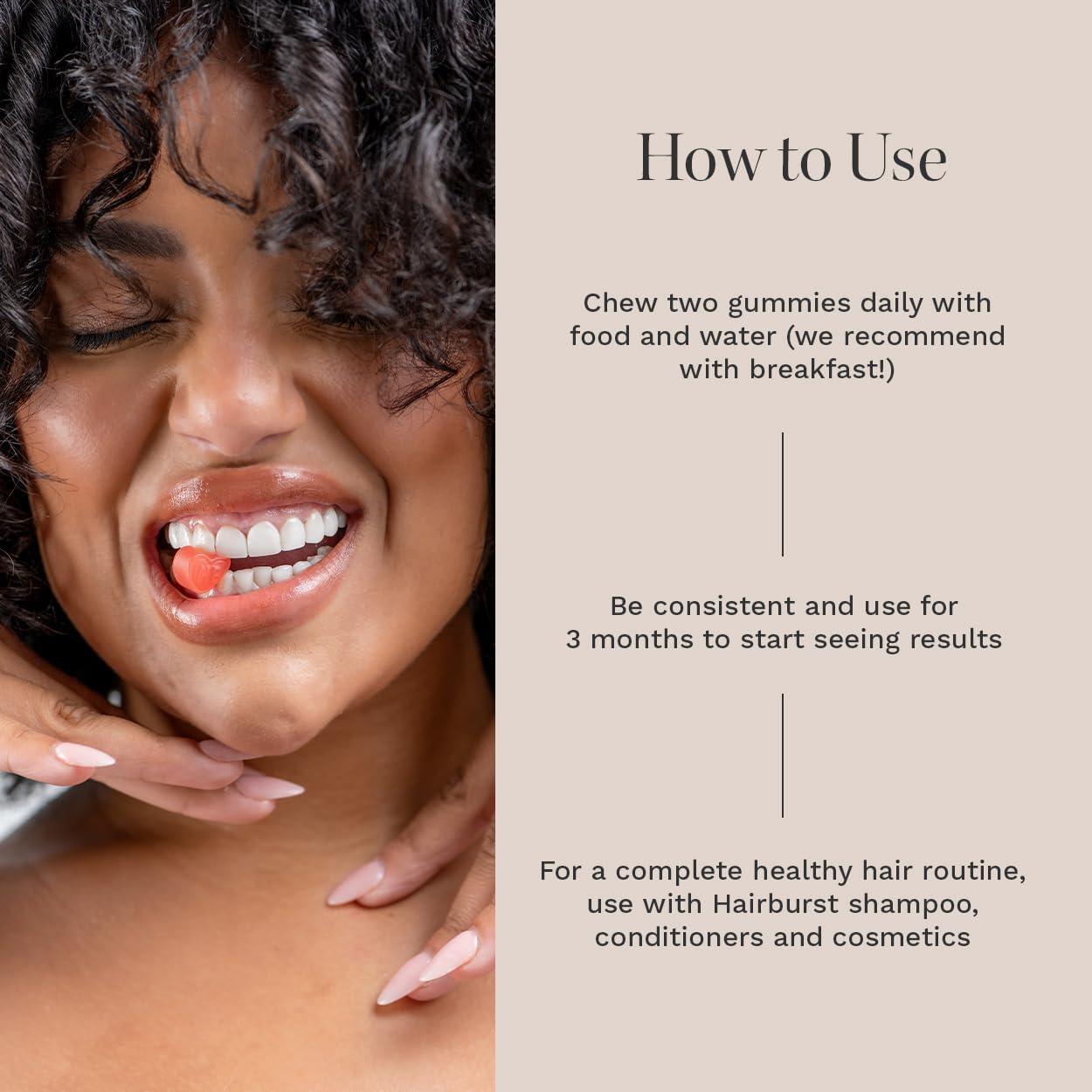 HAIR BURST Biotin Gummies - Skin & Nails Vitamin Supplement 1 Month