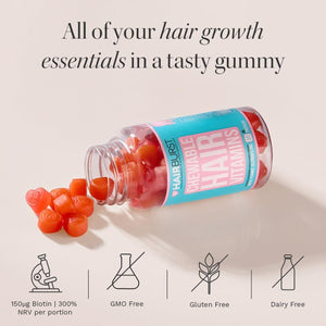 HAIR BURST Biotin Gummies - Skin & Nails Vitamin Supplement 1 Month