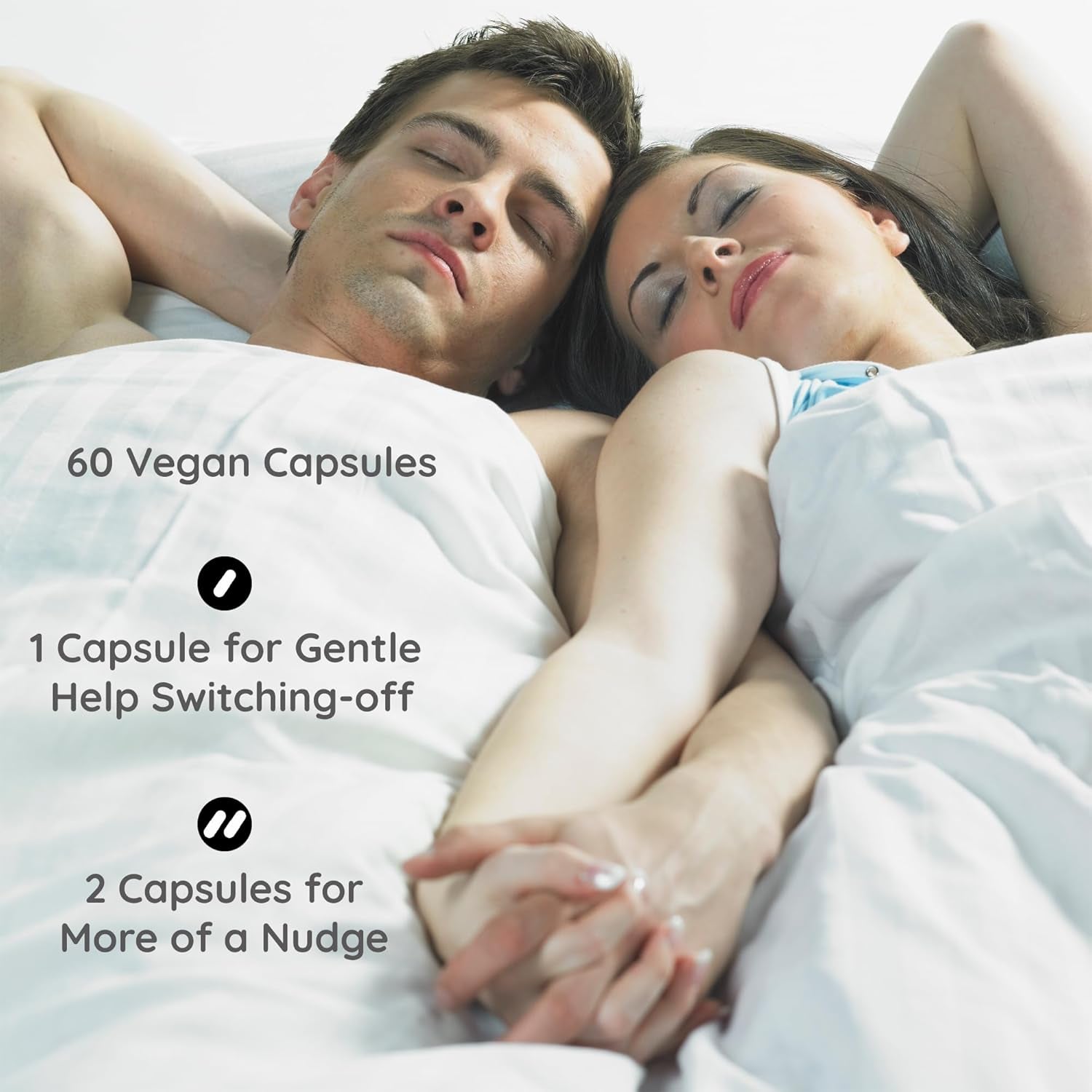 Magnesium Complex Sleep Nutrition - Improve Your Sleep Experience - 1363Mg Mag Complex with High Bioavailability – Improves Overnight Hydration - Made in UK - 60 Vegan Capsules - up to 2-Months Supply