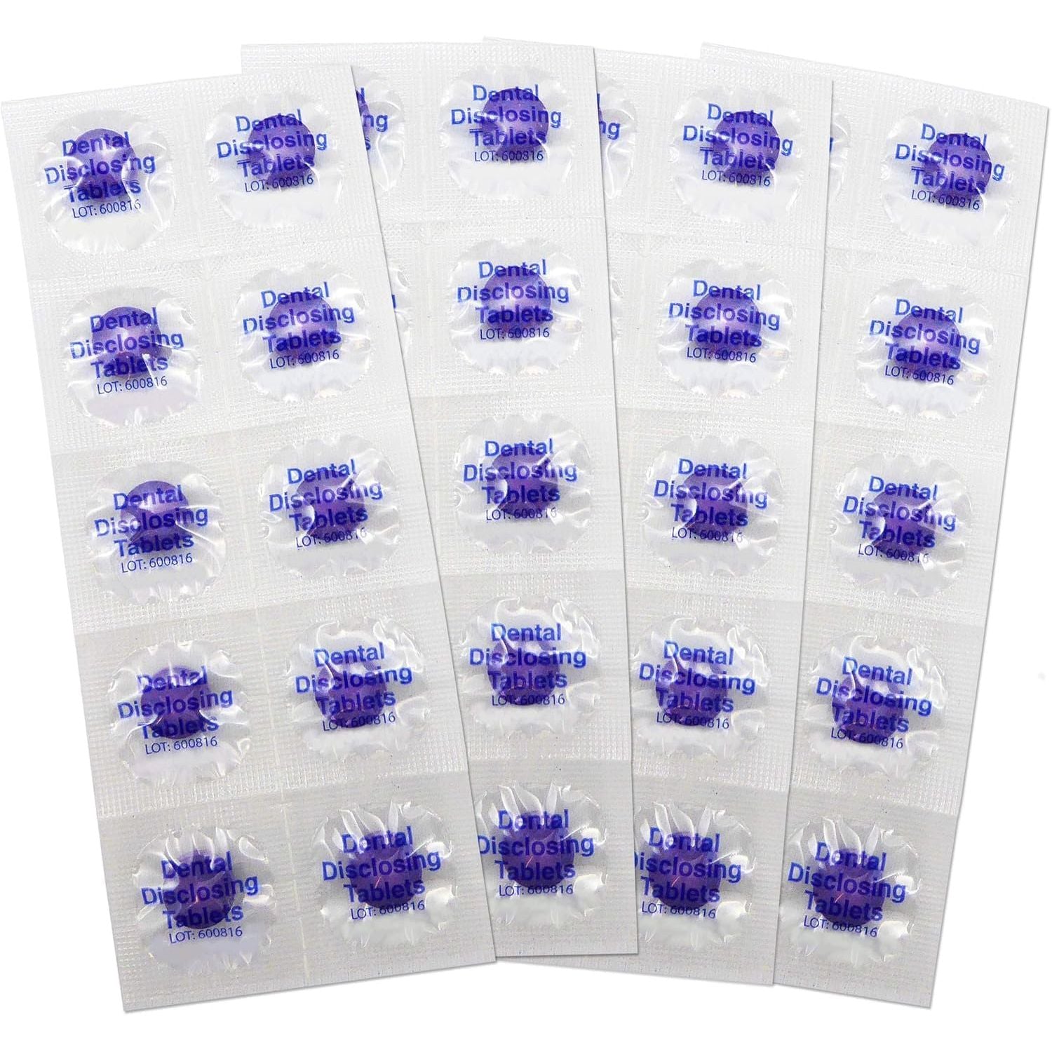 Disclosing Tablets ~ Set of 40 ~ Two Tone Plaqsearch Chews Shows Plaque on Teeth