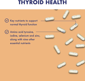 Higher Nature - Thyroid Support Formula - with Iodine & Selenium - Thyroid Support Supplement - Vegetarian & Vegan - 60 Capsules