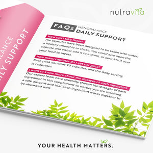 Menopause Supplements - Support for Menopause & Perimenopause Symptoms - with Soy Isoflavones, Zinc & Vitamin B6 to Support Hormone Balance for Women - 90 Vegan Capsules - Made in the UK - Nutravita