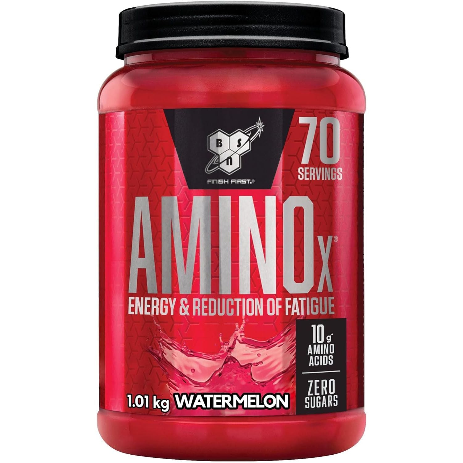 BSN Nutrition Amino X Supplement with Vitamin D, Vitamin B6 and Amino Acids, Watermelon Flavour, 70 Servings, 1 Kg