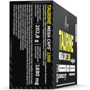OLIMP SPORT NUTRITION Olimp Labs Taurine Capsules, 1500 Mg, Pack of 120 Mega Capsules