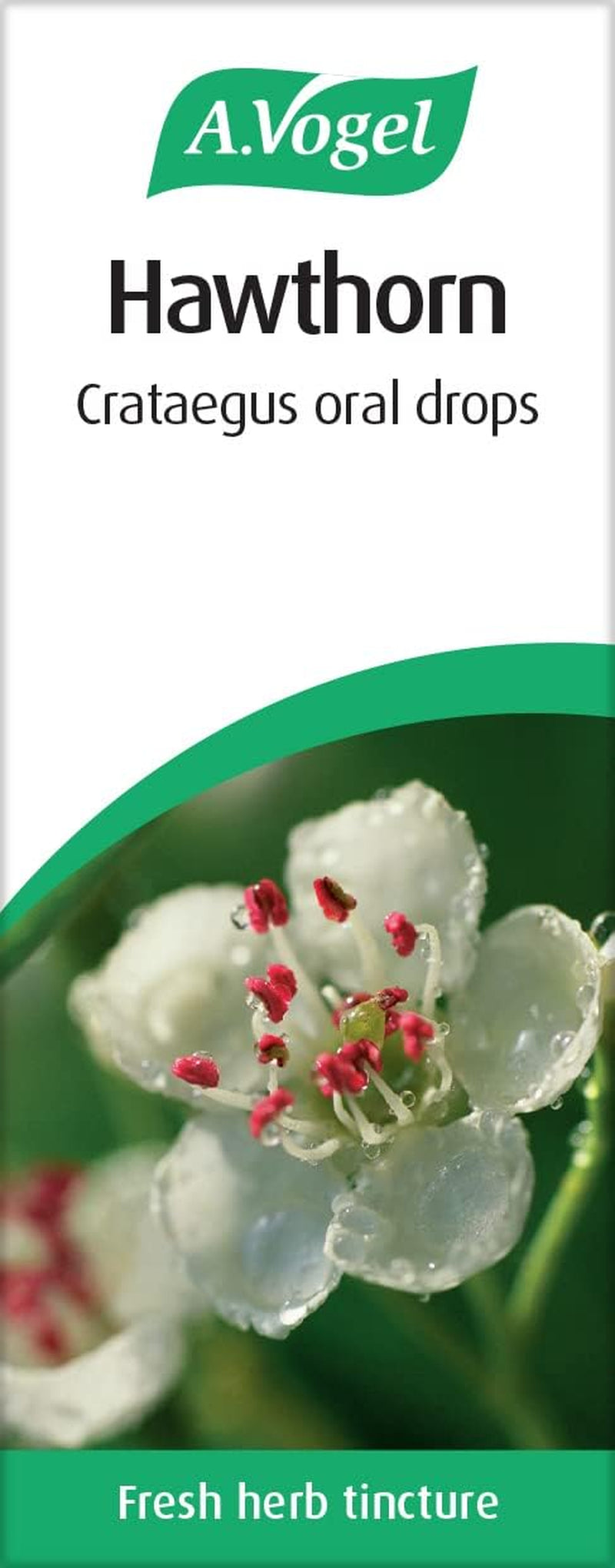 A.Vogel Hawthorn Crataegus Drops | Herbal Food Supplement | Tincture of Fresh Hawthorn Berries | Suitable for Vegans | 50Ml