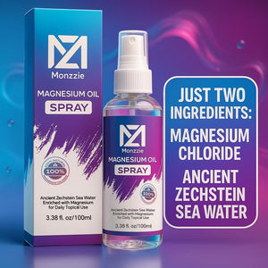 Pure Magnesium Oil Spray, 100% Natural & Paraben-Free Magnesium for Sleep, Muscle Recovery & Foot Care, Safe, Effective, Non-Gmo, Vegan & Gluten-Free Magnesium Spray Supplement, 100Ml, Topical Use