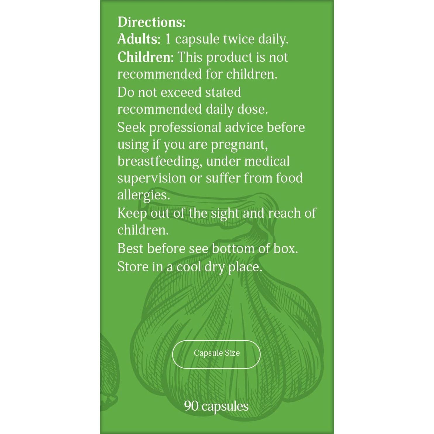 Jan De Vries Hawthorn-Garlic Complex | Rich Source of Natural Vitamin E, an Antioxidant | Contains Vitamin B1 Which Contributes to Normal Heart Function | 90 Capsules