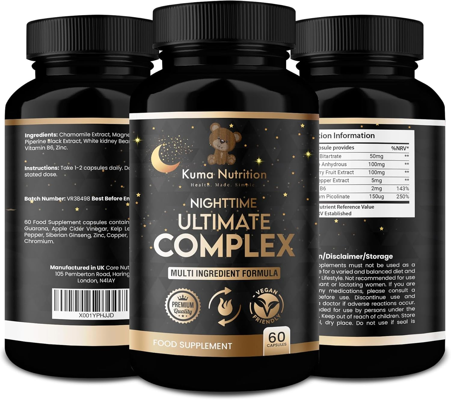 Powerful Fat Burner - Night-Time PM Diet Pills for Weight Loss -100% Natural Ingredient Complex - Ultimate Complex - Keto Fat Burner for Men and Women – Sleep Boost - Appetite Suprresant - (1 Month)