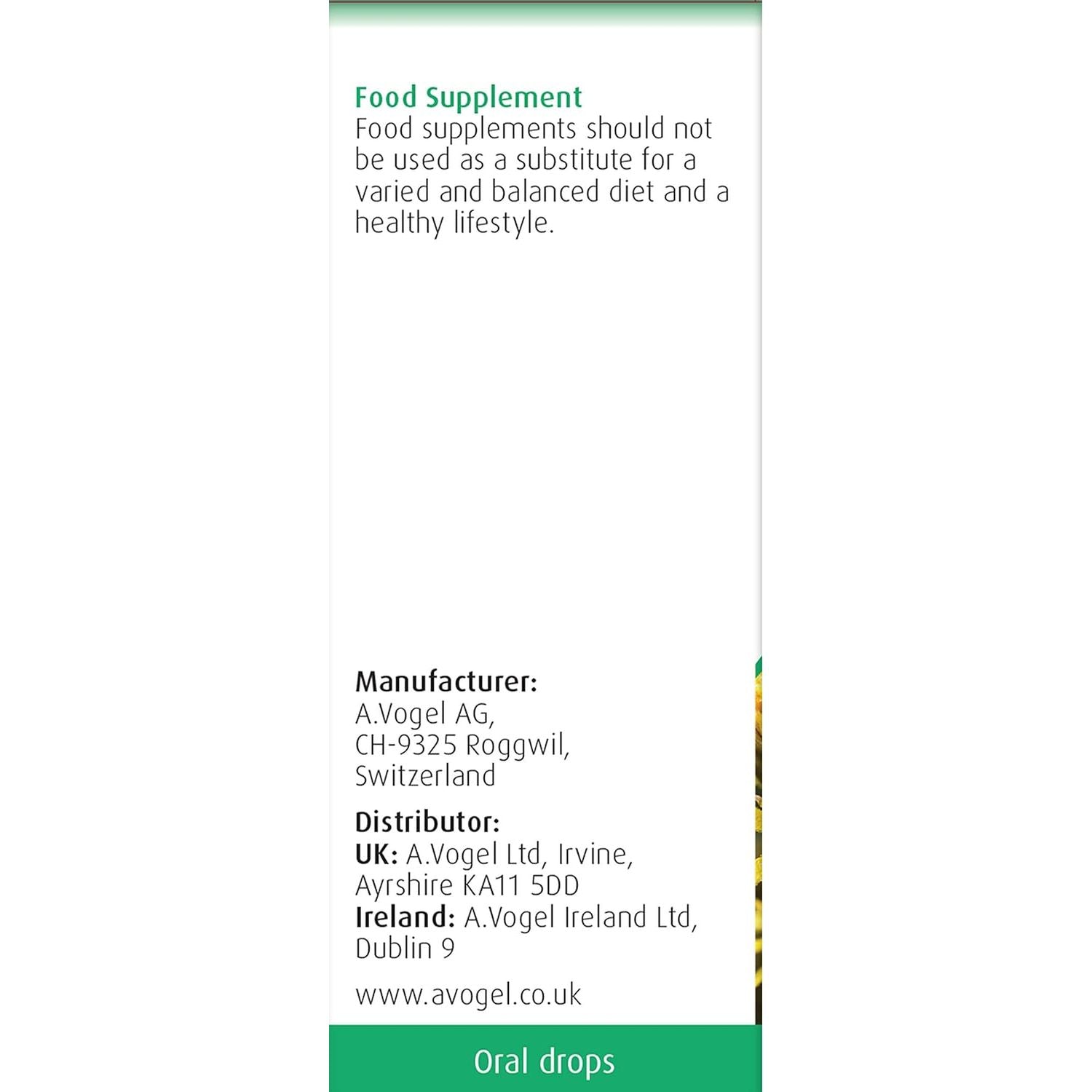 A.Vogel Solidago Complex Drops | Botanical Food Supplement | Fresh Herb Tinctures of Solidago, Birch, Horsetail & Restharrow | Suitable for Vegans | 50Ml