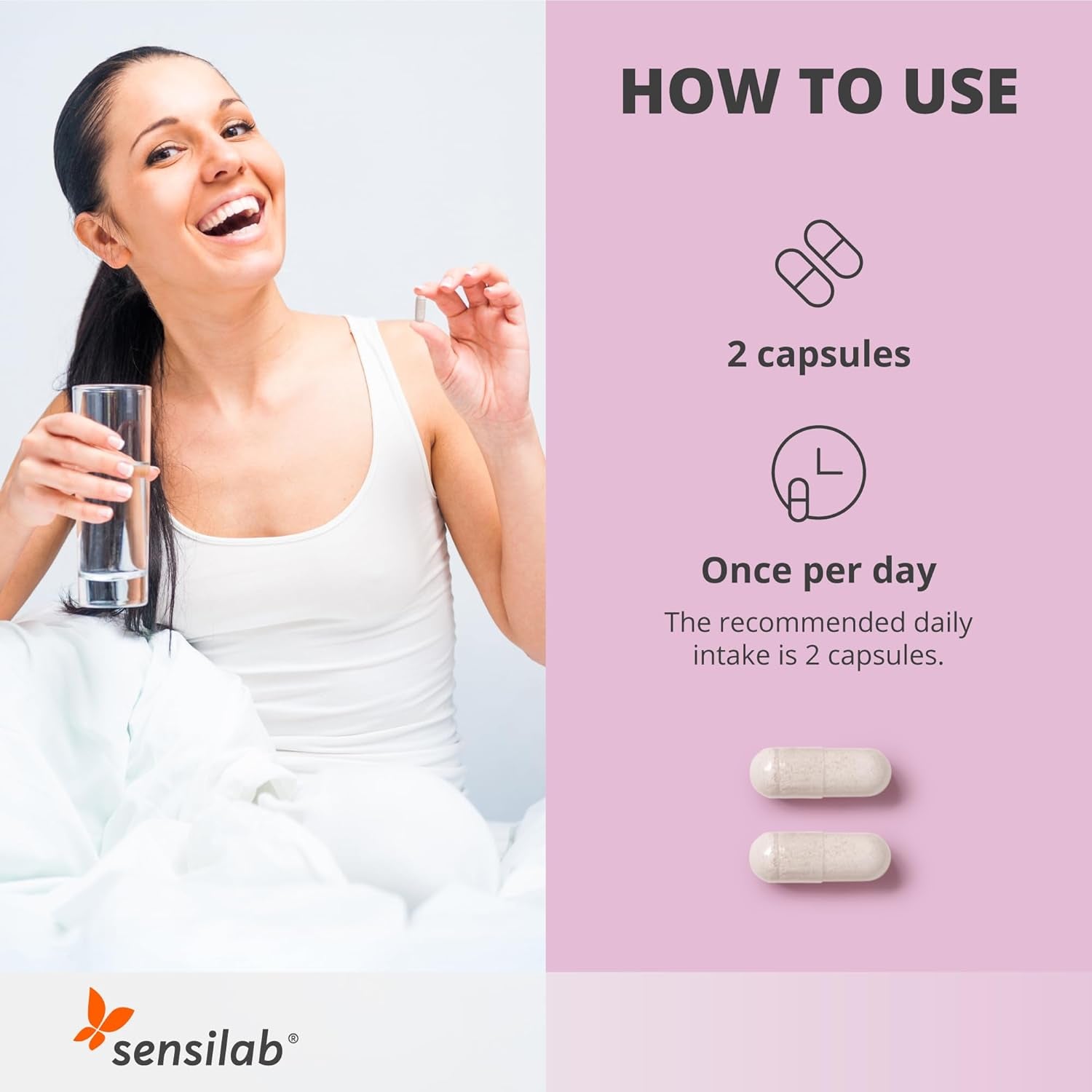 Libido Booster for Women with Liboost, Maca, Ashwagandha, Ginseng, Zinc, Biotin, Vitamin D, Vitamin B6, and Vitamin B12, 60 Capsules Libifar PRO by Sensilab